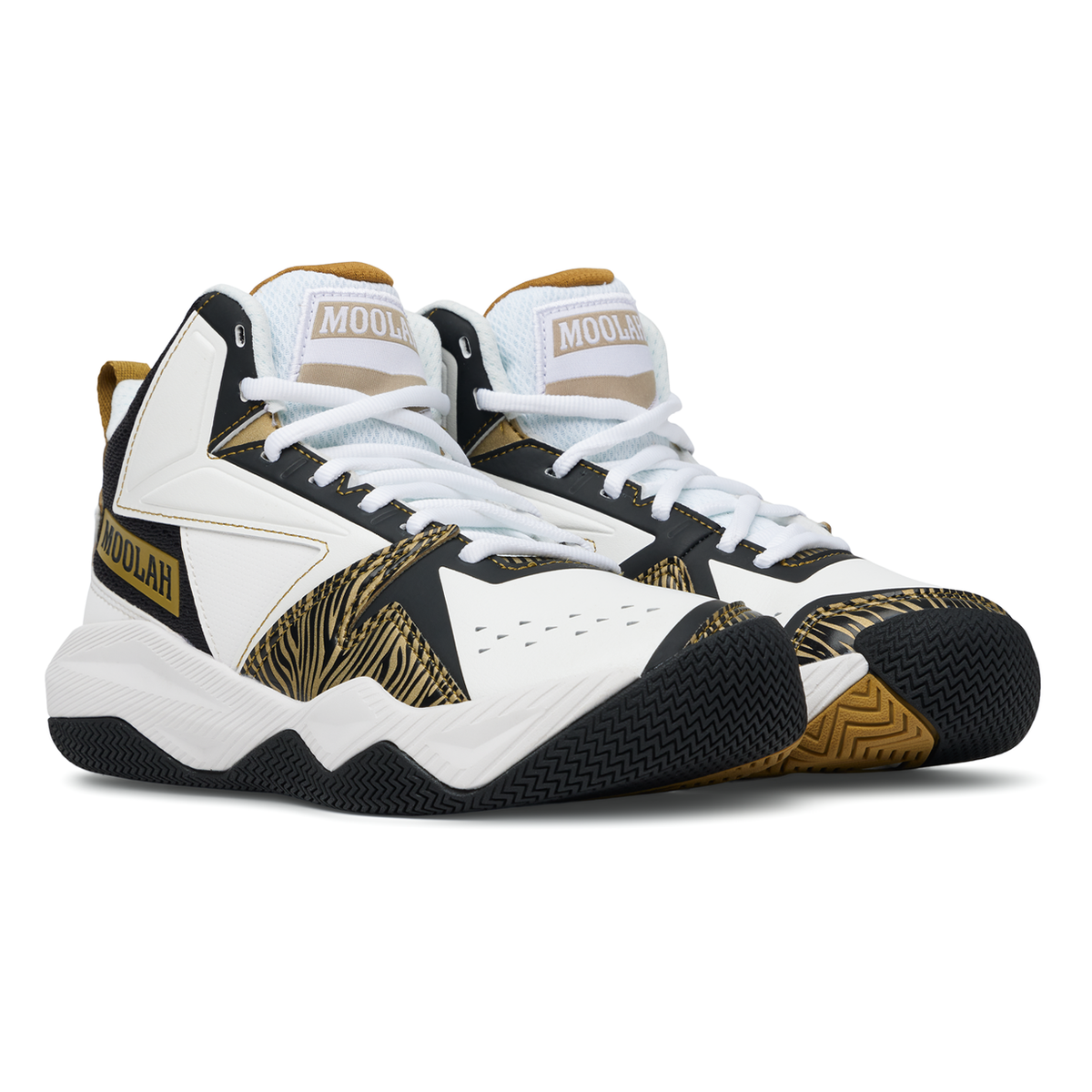 Kicks PRESS BREAK BLACK WHITE GOLD Moolah Kicks