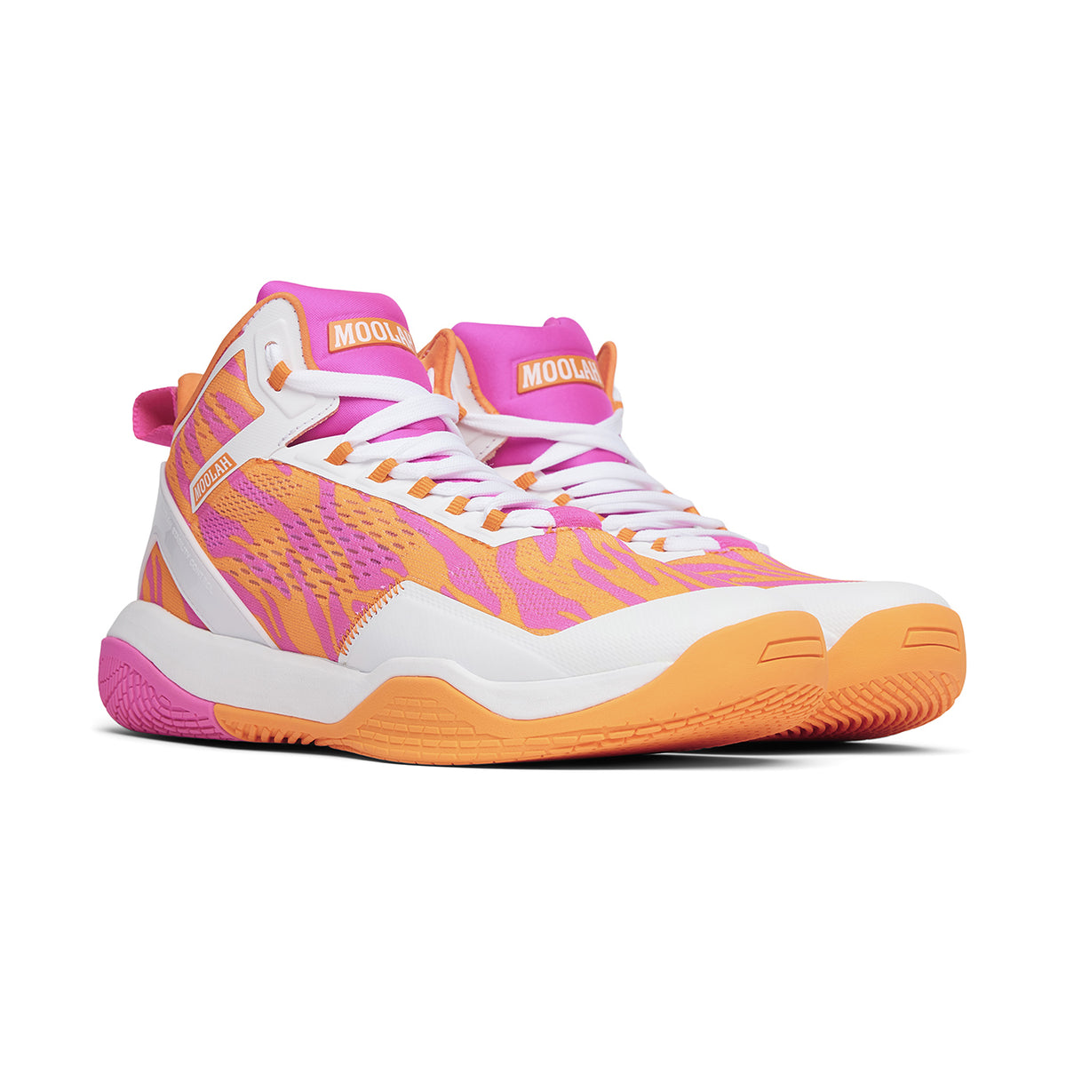 Moolah Kicks Women's Neovolt Pro Basketball Shoes, Size 8, Orange/Pink | Holiday Gift