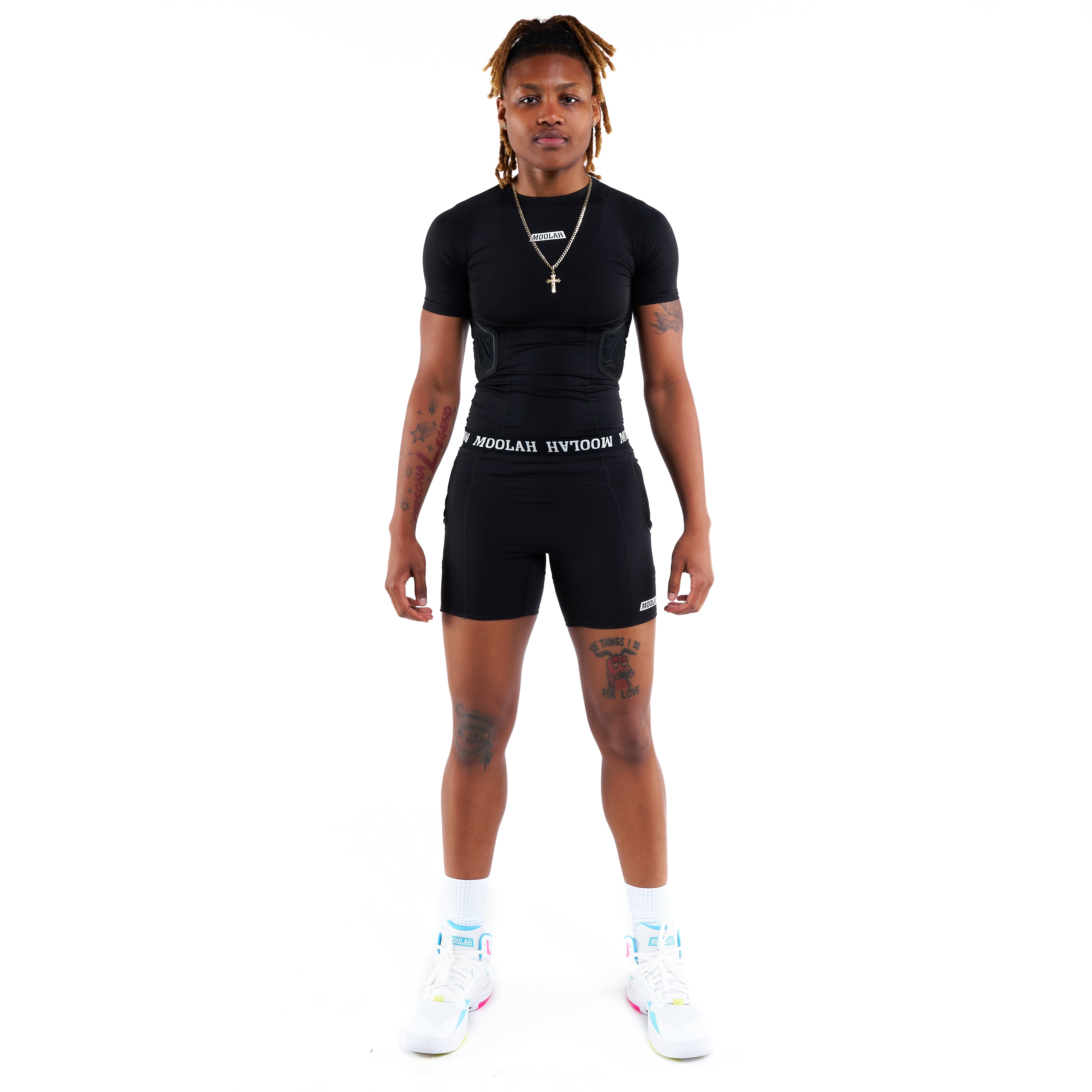 PADDED COMPRESSION TOP - BLACKTOP