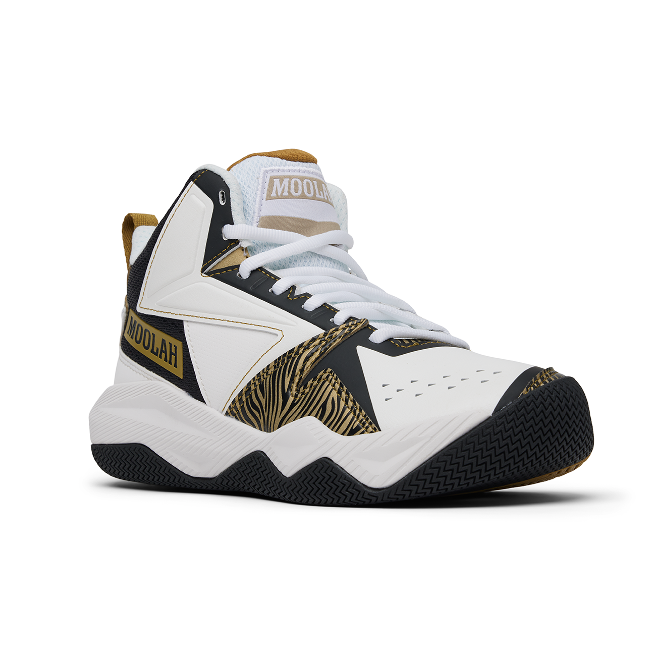 Kicks | PRESS BREAK - BLACK/WHITE/GOLD – Moolah Kicks